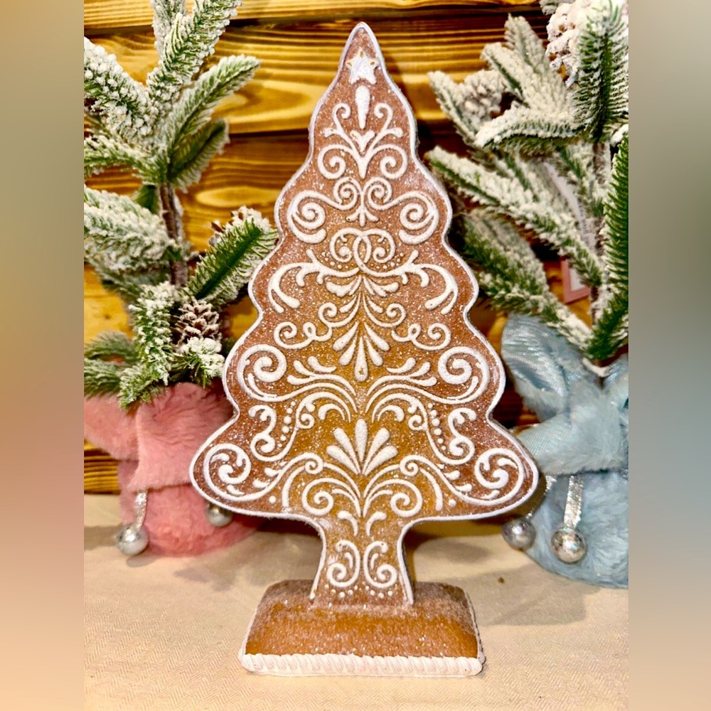 NEW RAZ Gingerbread‎ Frosted Christmas Holiday Tree
